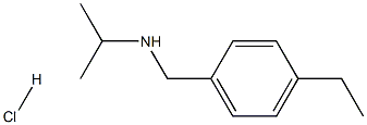 [(4-ethylphenyl)methyl](propan-2-yl)amine hydrochloride Struktur