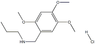 propyl[(2,4,5-trimethoxyphenyl)methyl]amine hydrochloride Struktur