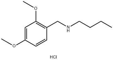butyl[(2,4-dimethoxyphenyl)methyl]amine hydrochloride Struktur
