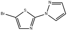 5-bromo-2-pyrazol-1-yl-1,3-thiazole Structure