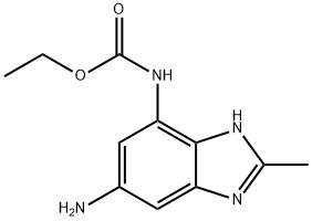 ethyl 2-methyl-6-amino-1H-benzo[d]imidazol-4-ylcarbamate Structure