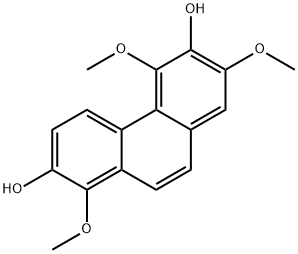 2,6-Phenanthrenediol, 1,5,7-trimethoxy- Structure
