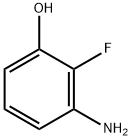 3-アミノ-2-フルオロフェノール 化学構造式