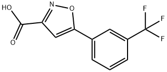 5-[3-(trifluoromethyl)phenyl]-1,2-oxazole-3-carboxylic acid Struktur