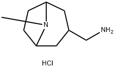 (8-甲基-8-氮杂双环[3.2.1]辛-3-基)甲胺二盐酸盐, 1193388-39-4, 结构式