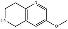 3-methoxy-5,6,7,8-tetrahydro-1,6-naphthyridine Struktur