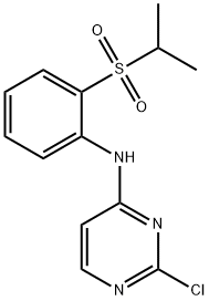 2-氯-N-(2-(异丙基磺酰基)苯基)嘧啶-4-胺 结构式