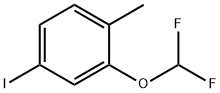 2-(二氟甲氧基)-4-碘-1-甲基苯,1201196-39-5,结构式