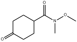 N-METHOXY-N-METHYL-4-OXOCYCLOHEXANECARBOXAMIDE Structure