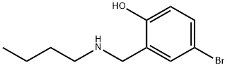 4-bromo-2-[(butylamino)methyl]phenol Struktur