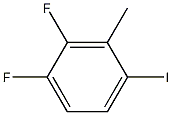 1,2-二氟-4-碘-3-甲基苯 结构式