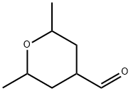 2,6-Dimethyl-tetrahydro-pyran-4-carbaldehyde Struktur