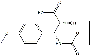 N-(Tert-Butoxy)Carbonyl (2R,3R)-3-Amino-2-hydroxy-3-(4-methoxy-phenyl)propionic acid,1217648-00-4,结构式