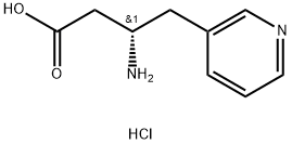S-3-氨基-4-(3-吡啶基)丁酸盐酸盐,1217661-66-9,结构式