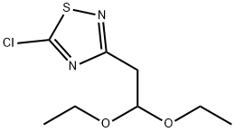 5-chloro-3-(2,2-diethoxyethyl)-1,2,4-thiadiazole Struktur