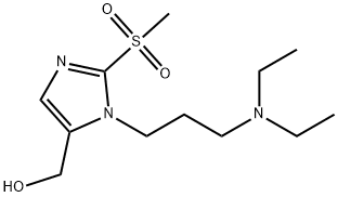 {1-[3-(diethylamino)propyl]-2-methanesulfonyl-1H-imidazol-5-yl}methanol Struktur