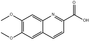 6,7-Dimethoxy-quinoline-2-carboxylic acid Struktur