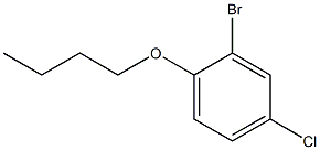 1-ブロモ-2-N-ブチルオキシ-5-クロロベンゼン 化学構造式