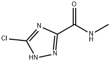 3-chloro-N-methyl-1H-1,2,4-triazole-5-carboxamide Struktur