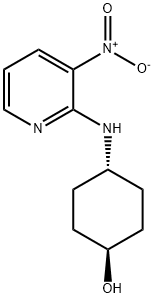 (1R,4R)-4-(3-Nitropyridine-2-ylamino)cyclohexanol Structure