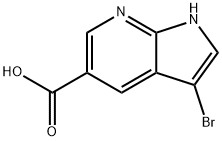 3-BROMO-1H-PYRROLO[2,3-B]PYRIDINE-5-CARBOXYLIC ACID Structure