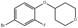 4-(4-bromo-2-fluorophenoxy)tetrahydro-2H-pyran Structure