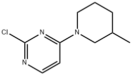 2-chloro-4-(3-methylpiperidin-1-yl)pyrimidine Structure
