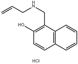 1-{[(prop-2-en-1-yl)amino]methyl}naphthalen-2-ol hydrochloride, 1240567-51-4, 结构式
