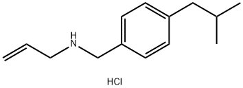 {[4-(2-メチルプロピル)フェニル]メチル}(プロプ-2-エン-1-イル)アミン塩酸塩 化学構造式