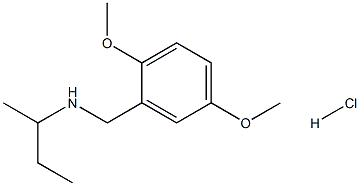 (butan-2-yl)[(2,5-dimethoxyphenyl)methyl]amine hydrochloride Struktur