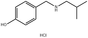 4-{[(2-methylpropyl)amino]methyl}phenol hydrochloride Struktur