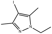 1-乙基-4-碘-3,5-二甲基-1H-吡唑, 1245807-90-2, 结构式