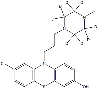 7-羟基前氯丙嗪-D8, 1246819-57-7, 结构式