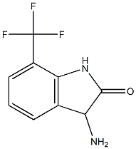 3-amino-7-(trifluoromethyl)-1,3-dihydroindol-2-one 结构式