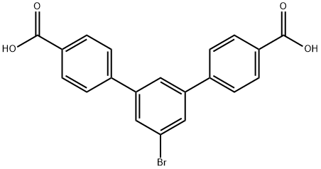 5'-溴-[1,1':3',1''-三联苯]-4,4''-二羧酸 结构式