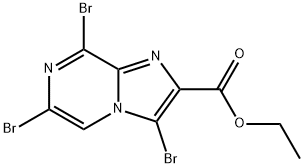 3,6,8-Tribromo-imidazo[1,2-a]pyrazine-2-carboxylic acid ethyl ester Structure