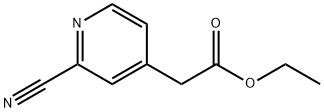 ethyl 2-(2-cyanopyridin-4-yl)acetate,1256337-25-3,结构式