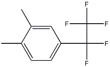 1,2-dimethyl-4-(1,1,2,2,2-pentafluoroethyl)benzene Structure