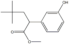 methyl 2-(3-hydroxyphenyl)-4,4-dimethylpentanoate Structure