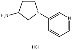 1-(pyridin-3-yl)pyrrolidin-3-amine dihydrochloride Struktur