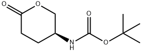 tert-butyl (S)-(6-oxotetrahydro-2H-pyran-3-yl)carbamate Structure