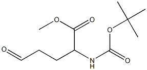methyl 2-(tert-butoxycarbonylamino)-5-oxopentanoate Structure