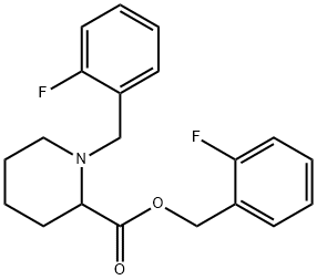 2-FLUOROBENZYL 1-(2-FLUOROBENZYL)PIPERIDINE-2-CARBOXYLATE Struktur