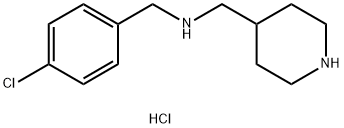 N-(4-CHLOROBENZYL)-1-(PIPERIDIN-4-YL)METHANAMINE HYDROCHLORIDE Struktur