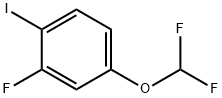 4-(二氟甲氧基)-2-氟-1-碘苯 结构式