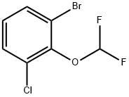 1-bromo-3-chloro-2-(difluoromethoxy)benzene Structure