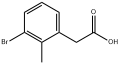 (3-Bromo-2-methylphenyl)acetic acid Struktur