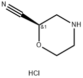 (R)-morpholine-2-carbonitrile hydrochloride Structure