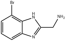 (7-Bromo-1H-benzo[d]imidazol-2-yl)methanamine Struktur