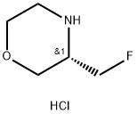 (S)-3-(氟甲基)吗啉盐酸盐, 1266238-76-9, 结构式